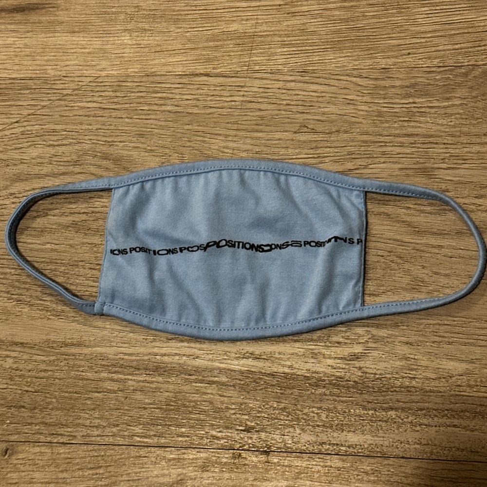 Ariana Grande Positions Light Blue Face Mask